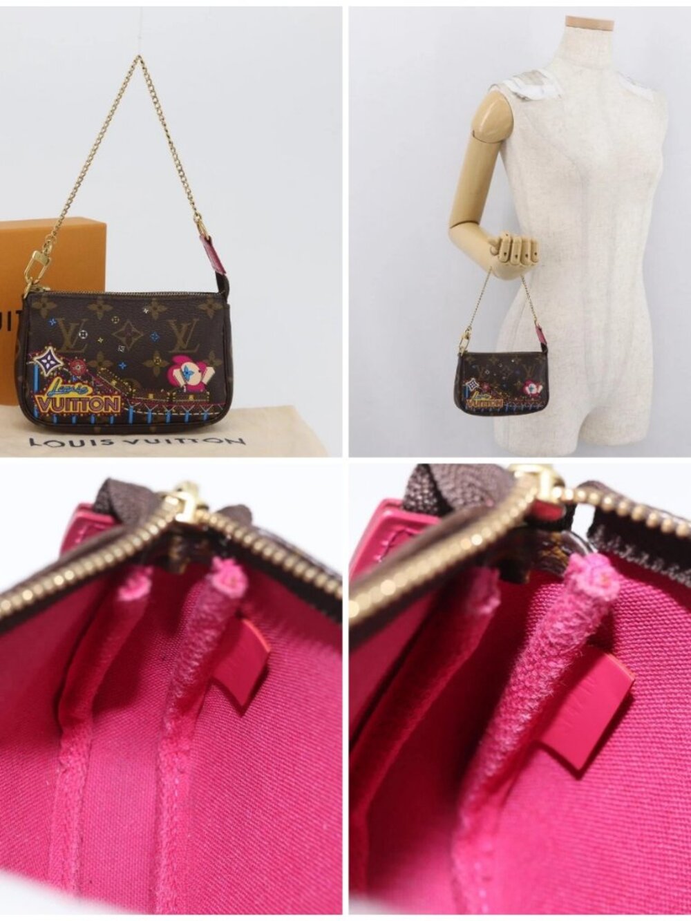 LOUIS VUITTON Monogram Vivienne Mini Pochette Accessoires M69752 Auth 168215SAM - Picture 14 of 14